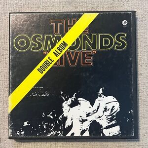 Osmonds Live Reel to Reel Tape 1972 MGM Records MGJ 4826 Double Album 3.75 IPS